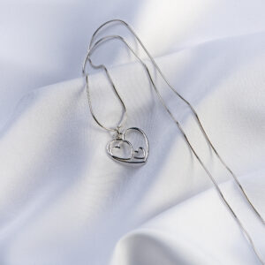 Lantisor snake "Triple Heart" din argint 925 - imagine 2