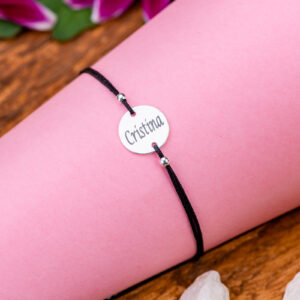 Bratara reglabila "Baby Name" Personalizata din Argint 16 mm - imagine 4