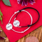 Set Bratari "Black & White" Personalizate din Argint 16 mm