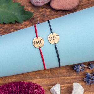 Set brățări reglabile cu banutul din Argint 925, 12mm placat cu Aur - imagine 3