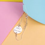 Bratara "Lady Initiale si Data" Personalizata din Argint 16 mm