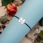 Bratara reglabila "Puzzle Nume" Personalizata din Argint 925