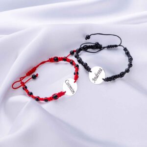 Set Bratari Manik Name Impletite Manual Personalizate - imagine 2