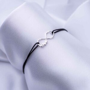 Bratara reglabila "Infinit Love" handmade din Argint 925