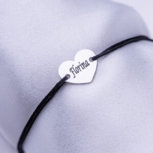 Bratara reglabila "Baby Inima" Personalizata din Argint 925