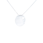 Lantisor cu charm banut si inima decupata, din Argint 925