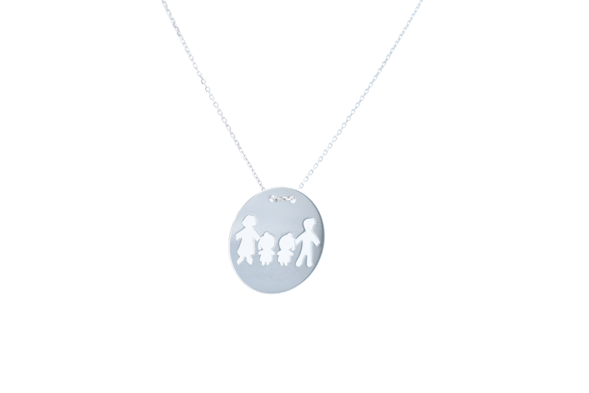 Armilla-Lantisor-Argint-Charm-Argint-22LantAg9.png Lantisor cu charm banut Familie 4 membri, din Argint 925 - imagine 1