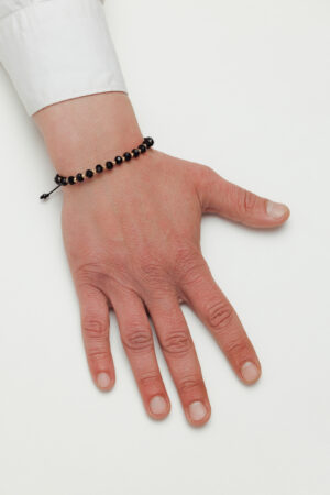 Brățară “Black6 Glass Sunshine” unică handmade Aur Premium 14k și pietre din cristal sticlă Armilla - imagine 2