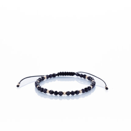 Brățară “BlueSun Night Slice” unică handmade Aur Premium 14k și pietre semiprețioase Piatra Soarelui albastru Armilla