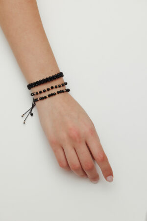 Brățară “GreenSun Night Slice” unică handmade Aur Premium 14k și pietre semiprețioase Piatra Soarelui verde Armilla - imagine 2