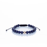 Brățară “Lapis Lazuli Shadow” unică handmade Aur Premium 14k și pietre semiprețioase Lapis Lazuli albastru Armilla