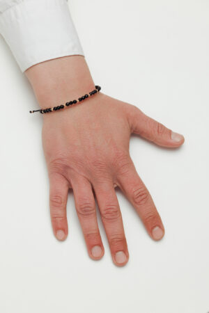 Brățară “Onix Night Slice” unică handmade Aur Premium 14k și pietre semiprețioase Onix negru Armilla - imagine 2