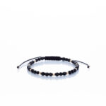 Brățară “Onix Night Slice” unică handmade Aur Premium 14k și pietre semiprețioase Onix negru Armilla
