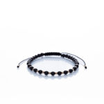 Brățară “Onix Sunshine Glossy” unică handmade Aur Premium 14k si pietre semipretioase Onix negru Armilla
