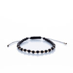 Brățară “Onix Sunshine Mat” unică handmade Aur Premium 14k si pietre semipretioase Onix negru mat Armilla