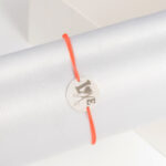 Bratari cu snur si Banut Argint 925 16mm Love din Argint 925 gravat laser