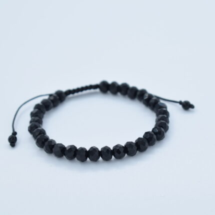 Bratara reglabila realizata manual cu pietre semipretioase Cristal sticla,fatetat dimensiune 6mm