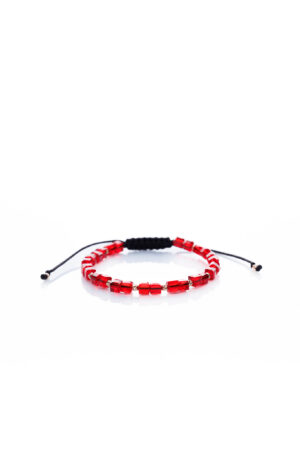 Brățară “RedCube2 Glass Sunshine” unică handmade Aur Premium 14k și pietre din cristal sticlă Armilla