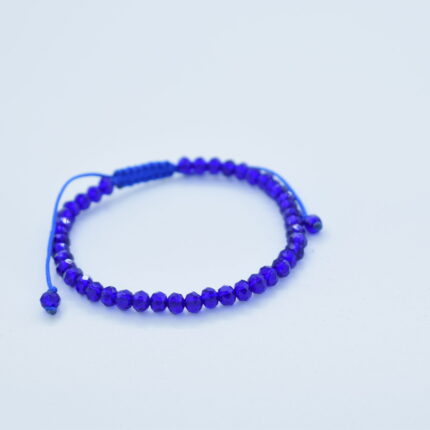 Bratara reglabila realizata manual cu pietre semipretioase Cristal sticla,fatetat dimensiune 4mm