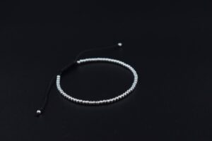 Bratara reglabila cu bile din Argint 925, 2.5mm - imagine 2