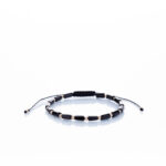 Brățară “BlackGlass Sunshine” unică handmade Aur Premium 14k și cristal sticlă negru Armilla