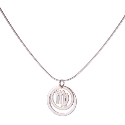 Lantisor din Argint 925 cu Charm Zodie Fecioara