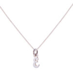 Lantisor din Argint 925 cu Charm litera E