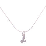 Lantisor din Argint 925 cu Charm litera L