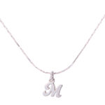 Lantisor din Argint 925 cu Charm litera M