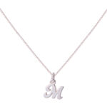 Lantisor din Argint 925 cu Charm litera M
