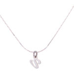 Lantisor din Argint 925 cu Charm litera V