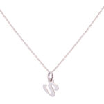 Lantisor din Argint 925 cu Charm litera V