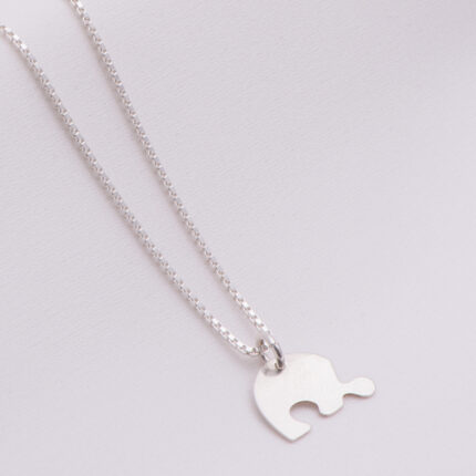 Lantisor din Argint 925 cu Charm Puzzle Inima