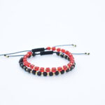 Set bratari reglabile realizate cu cristale sticla si bile Argint 925 placat cu Aur