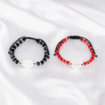 Set bratari personalizate pentru cupluri cu Banut Argint 925 si Banut Argint 925