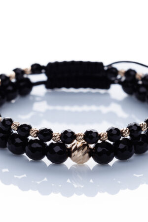 Set două brățari “Onix Glamour Slice” Aur Premium 14k handmade Armilla - imagine 2