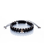 Set două brățari “Onix Glamour Slice” Aur Premium 14k handmade Armilla