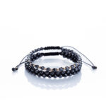 Set două brățari “Silver Hematite Elegance” Aur Premium 14k Hematit handmade Armilla