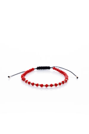 Brățară “RedGlass Sunshine” unică handmade Aur Premium 14k și pietre din cristal sticlă Armilla