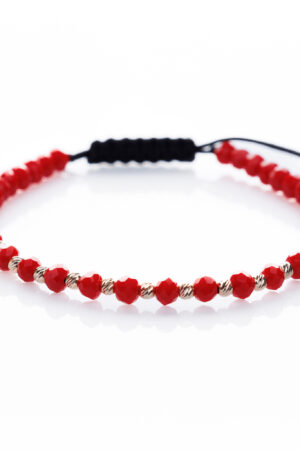 Brățară “RedGlass Sunshine” unică handmade Aur Premium 14k și pietre din cristal sticlă Armilla - imagine 2