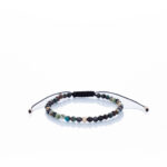 Brățară “Chrysocolla Mystic” unică handmade Aur Premium 14k și pietre semiprețioase Crisocola fațetat Armilla