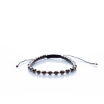 Brățară “Hematite round Sunshine” unică handmade Aur Premium 14k si pietre semipretioase Hematit argintiu Armilla