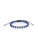 Brățară “Lapis Lazuli Sunshine” unică handmade Aur Premium 14k și pietre semiprețioase Lapis Lazuli fațetat Armilla