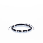 Brățară “Onix Night Glossy” unică handmade Aur Premium 14k și pietre semiprețioase Onix negru lucios Armilla