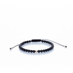 Brățară “Tourmaline Mystic” unică handmade Aur Premium 14k și pietre semiprețioase Turmalina negru Armilla