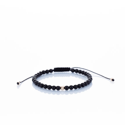 Brățară “Tourmaline Mystic” unică handmade Aur Premium 14k și pietre semiprețioase Turmalina negru Armilla